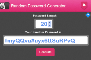 Random Password Generator screenshot