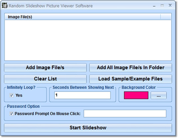 Random Slideshow Picture Viewer Software screenshot