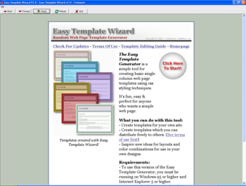 Random Web Template Generator screenshot 3