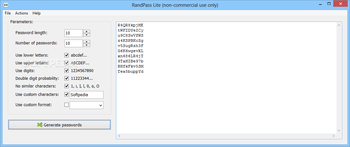 RandPass Lite screenshot