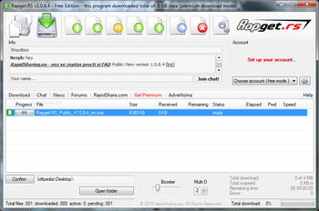 Rapget.RS screenshot
