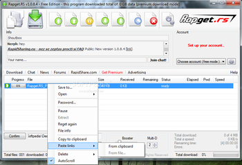 Rapget.RS screenshot 2