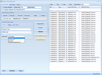 Rapid File Renamer screenshot