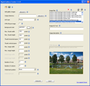 Rapid Gallery Creator screenshot 2