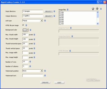 Rapid Gallery Creator screenshot 3