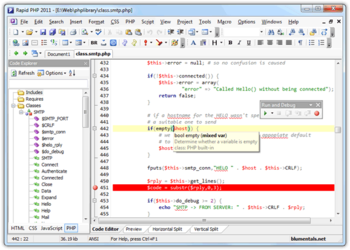 Rapid PHP Editor 2011 screenshot