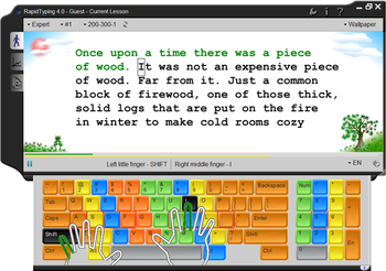 Rapid Typing Tutor screenshot