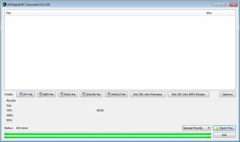RapidCRC  screenshot 3