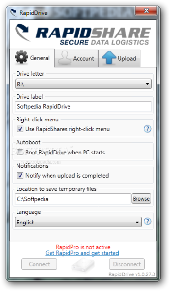 RapidDrive screenshot