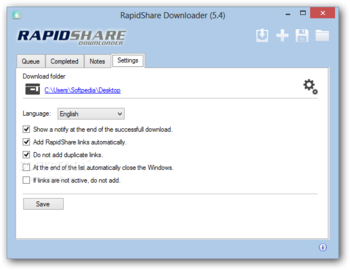 RapidShare Downloader screenshot 3