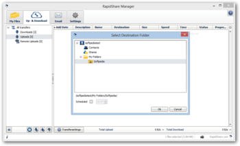 RapidShare Manager screenshot 4