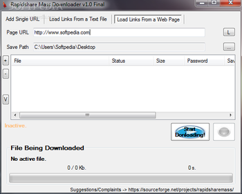 Rapidshare Mass Downloader screenshot 3