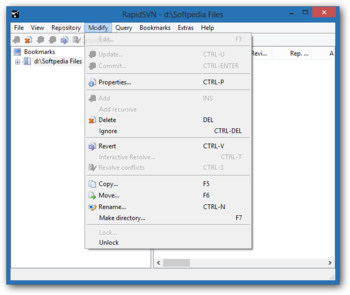 RapidSVN screenshot 4