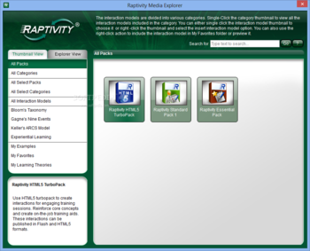 Raptivity HTML5 Turbo Pack screenshot