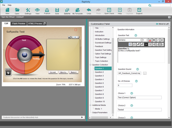 Raptivity Suite screenshot