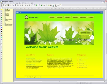 Raptor Web Designer screenshot