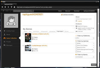 Raptr screenshot 3