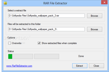 RAR File Extractor screenshot