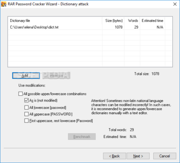 RAR Password Cracker screenshot 3