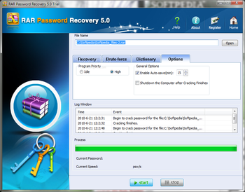 RAR Password Recovery screenshot 3