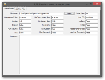RAR Reader screenshot