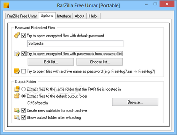 RarZilla Free Unrar Portable screenshot 3