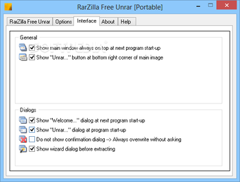 RarZilla Free Unrar Portable screenshot 4