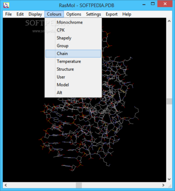 RasMol screenshot 4