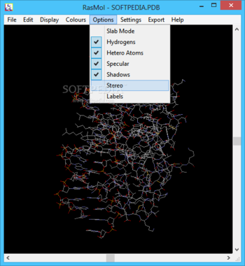 RasMol screenshot 5