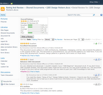 Rating and Review Solution Standard screenshot