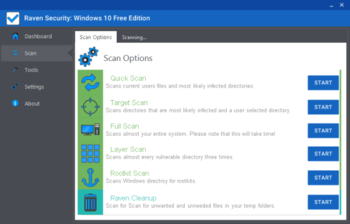 Raven Security Windows 10 Edition screenshot