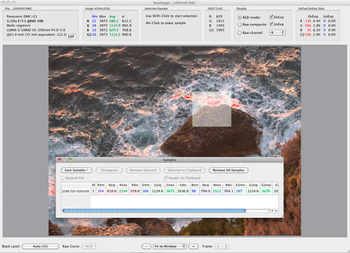RawDigger screenshot 12
