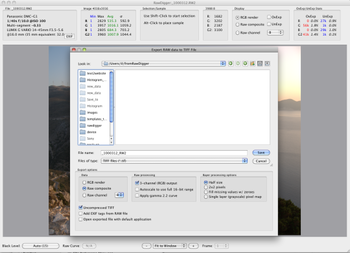 RawDigger screenshot 7