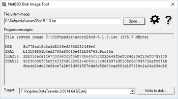Rawrite 32 screenshot