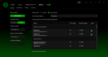 Razer Cortex screenshot