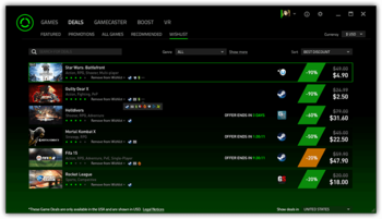 Razer Cortex screenshot 2