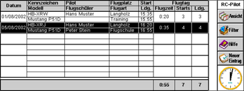 RC-Pilot fÃƒÂ¼r Psion screenshot 2