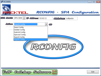 RCONFIG screenshot