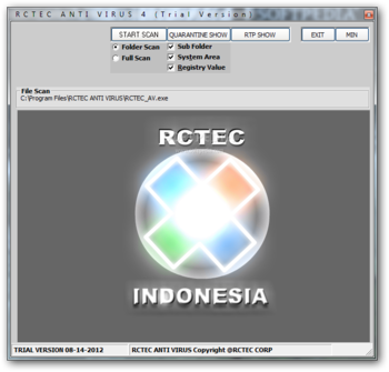 RCTEC ANTI VIRUS screenshot