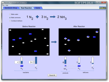 Reactants, Products and Leftovers screenshot