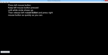 Reaction Time Measurement screenshot