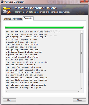 Readable Passphrase Generator for KeePass screenshot 2