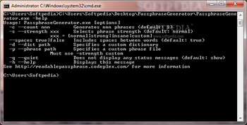 Readable Passphrase Generator screenshot