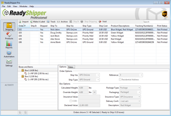 ReadyShipper Shipping Software screenshot