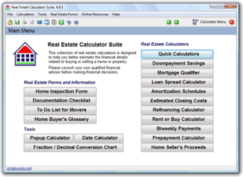 Real Estate Calculator Suite screenshot