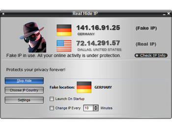 Real Hide IP screenshot