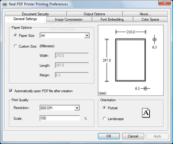 Real PDF Printer screenshot