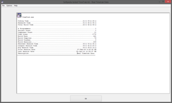 Real Timetrak Data screenshot
