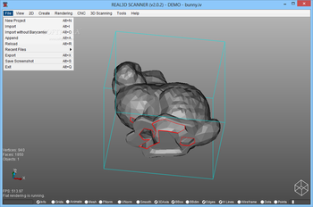 REAL3D SCANNER screenshot 2