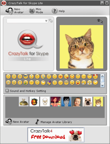 Reallusion CrazyTalk for Skype Lite screenshot